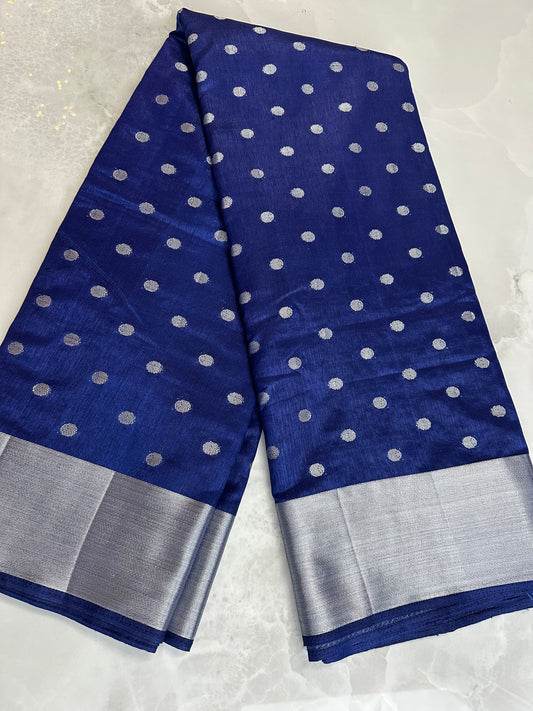 Silk Saree Blue