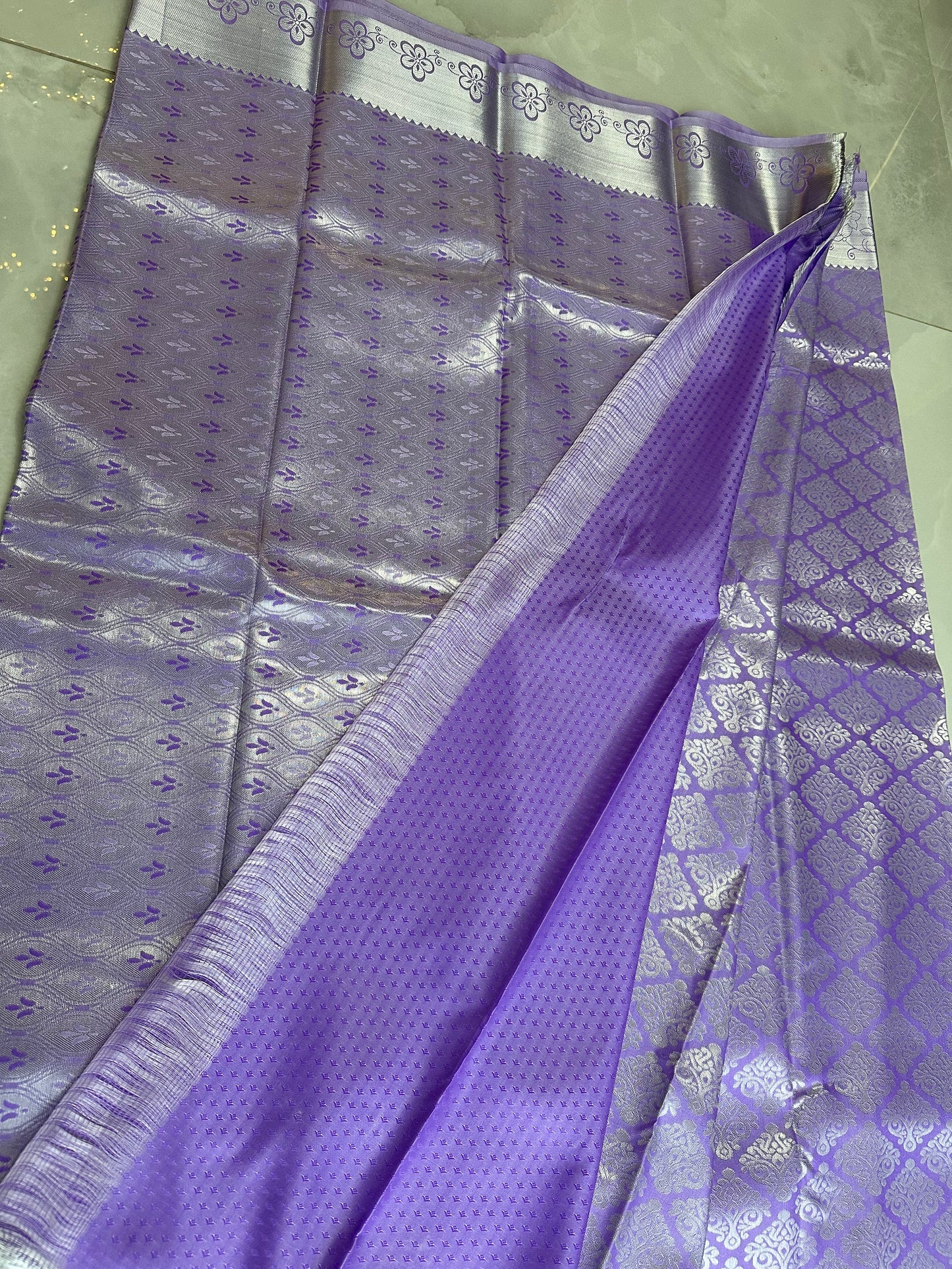 Silk Saree Purple