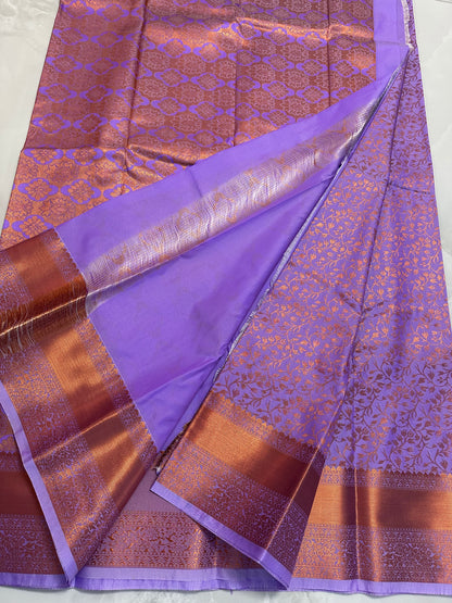 Silk Saree Purple