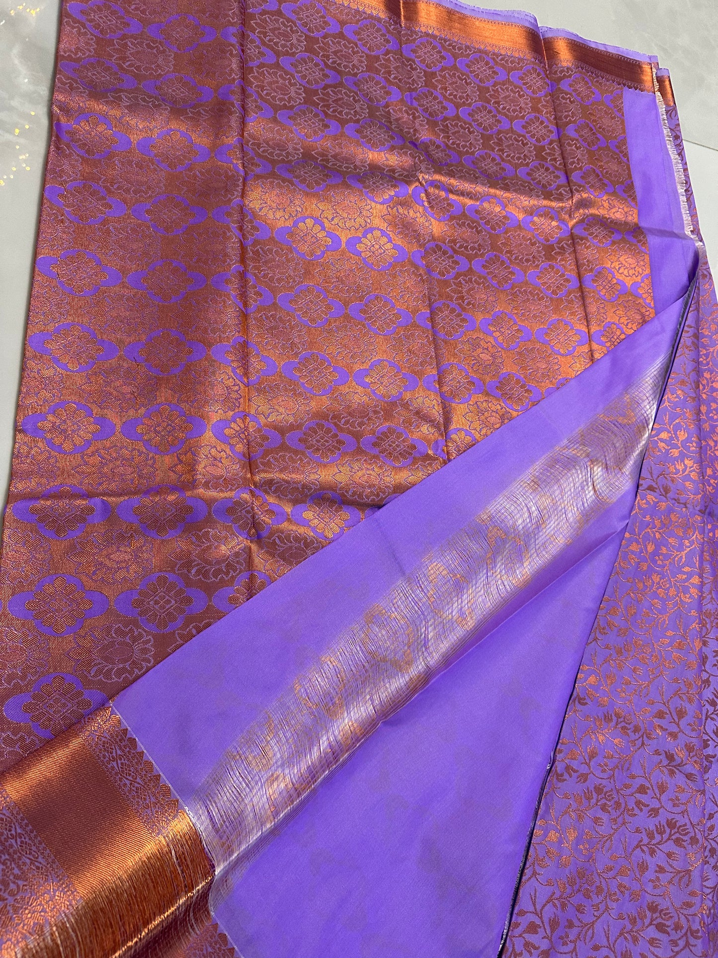 Silk Saree Purple