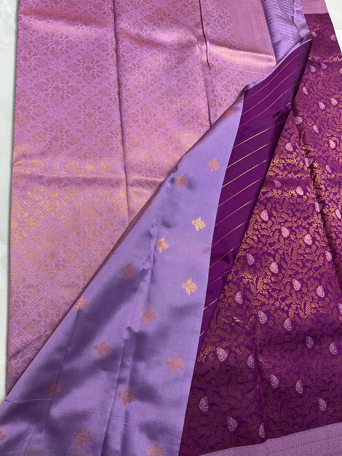 Valkalam Silk Saree Purple/Pink