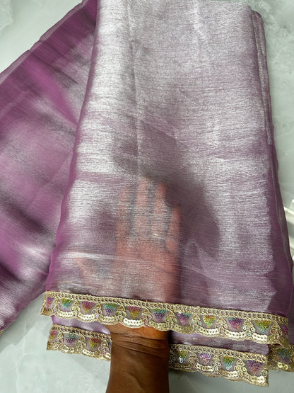 Party Saree Purple