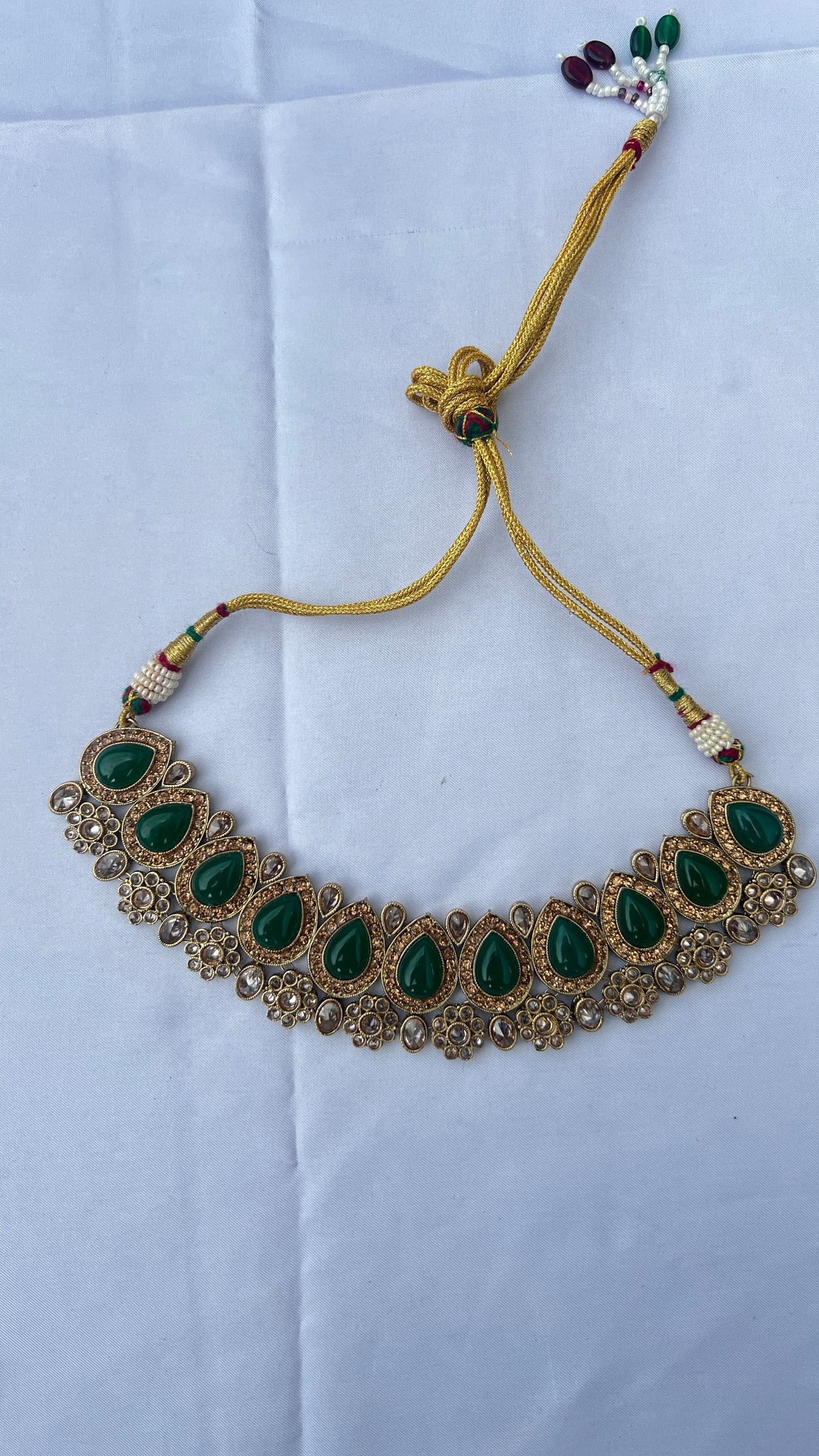 Bridal Jewellery Green & Maroon