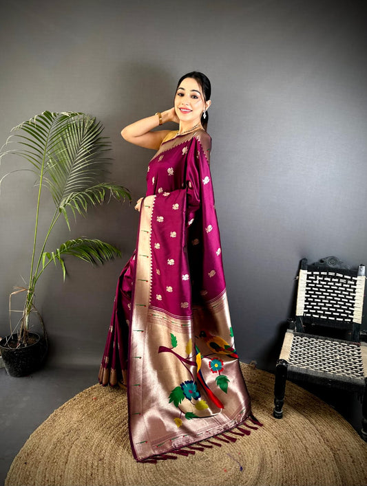 Lakshmi Ready To Wear Saree Purple