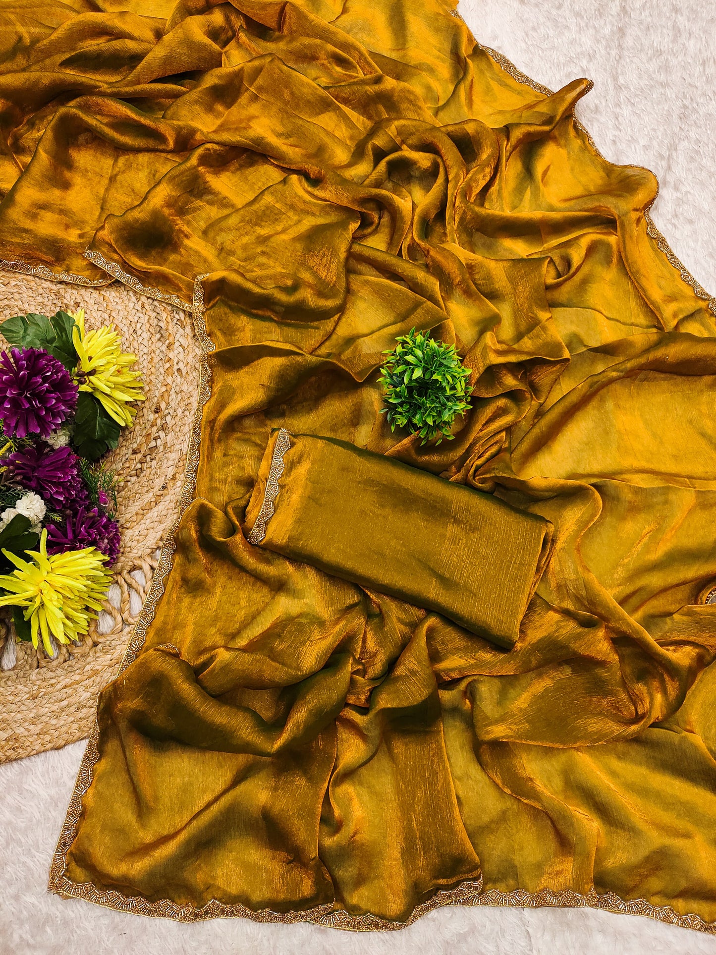 Banu Ready To Wear Saree Gold