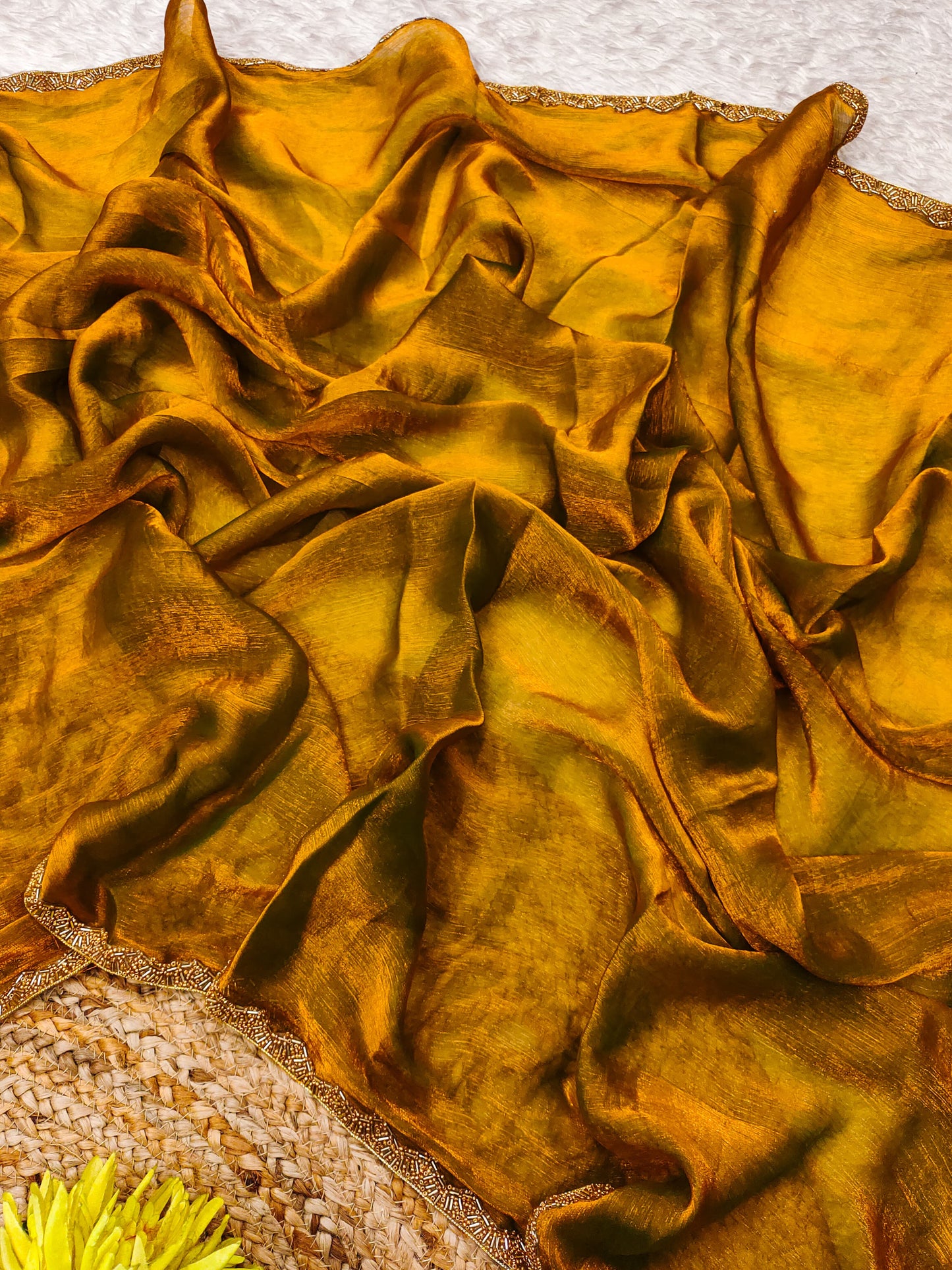 Banu Ready To Wear Saree Gold