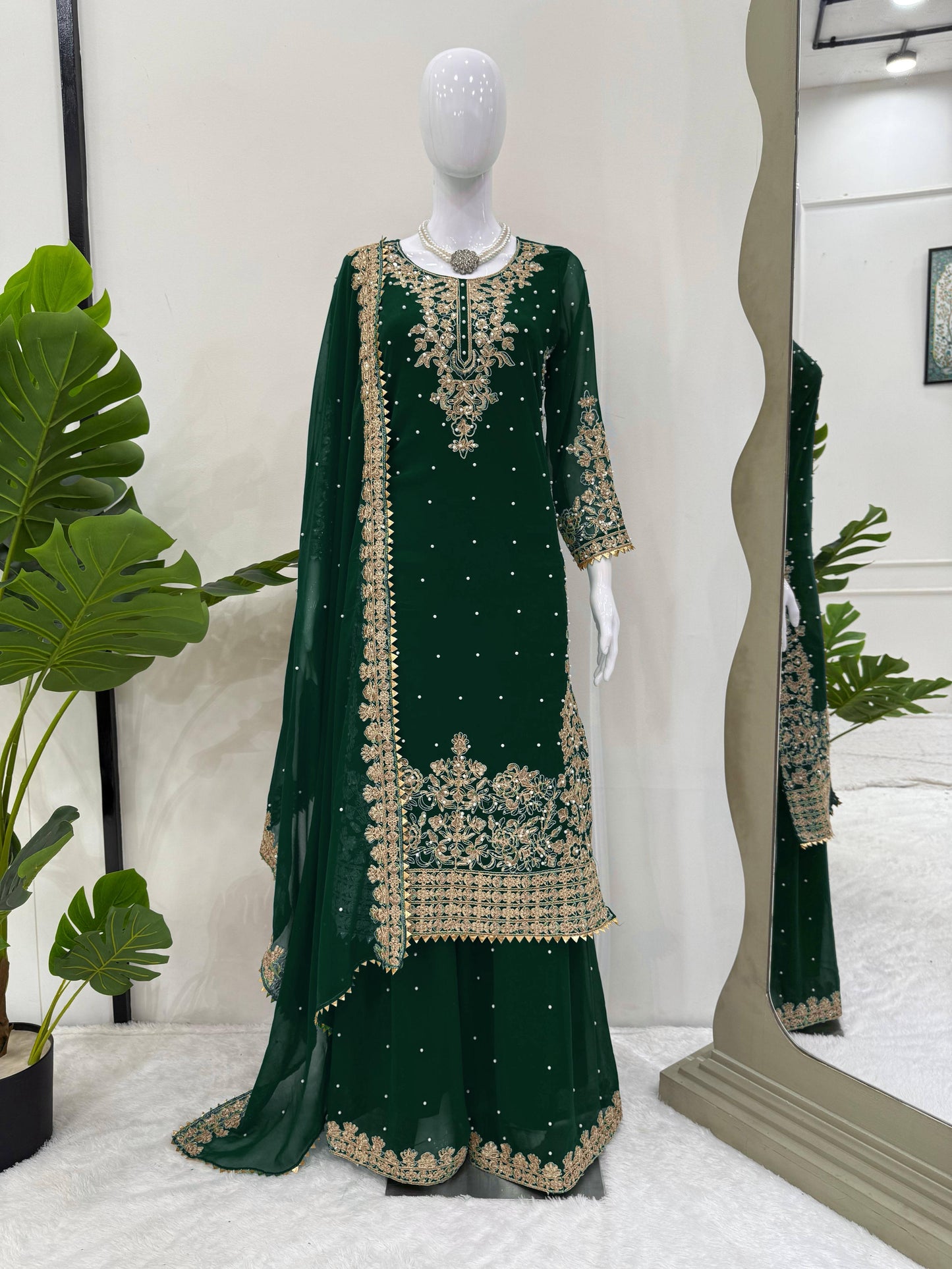 Mahira Sharara Dark Green