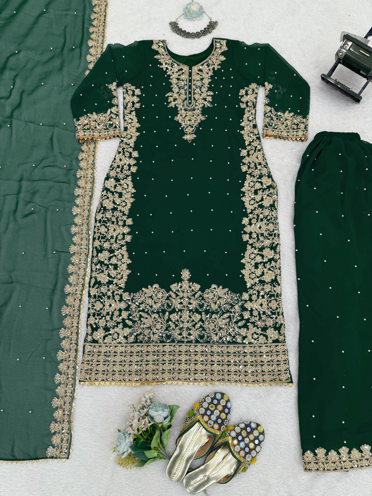 Mahira Sharara Dark Green