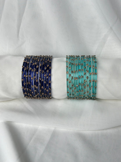 Raindrop Glass One Hand Blue