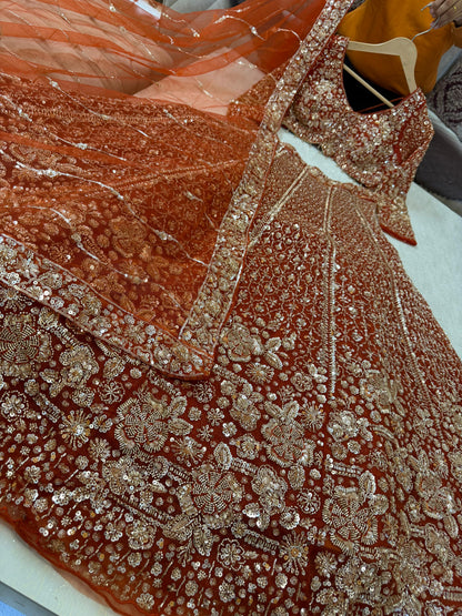 Saanvi Fully Stitched Orange