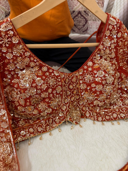 Saanvi Fully Stitched Orange