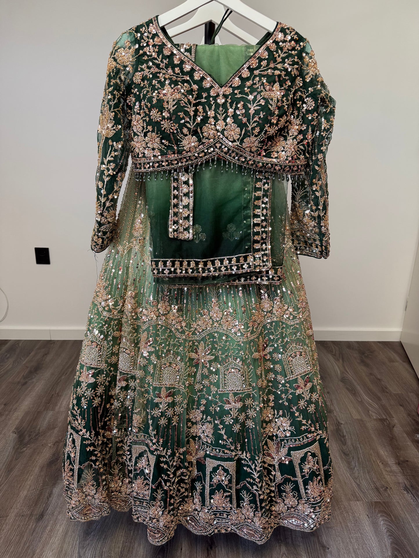 Trisha Fully Stitched Green