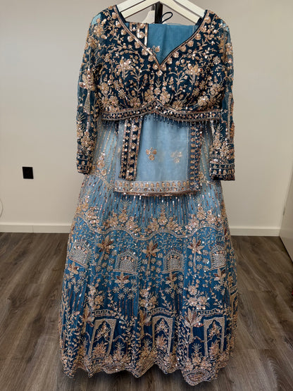 Trisha Fully Stitched Blue