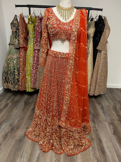 Saanvi Fully Stitched Orange