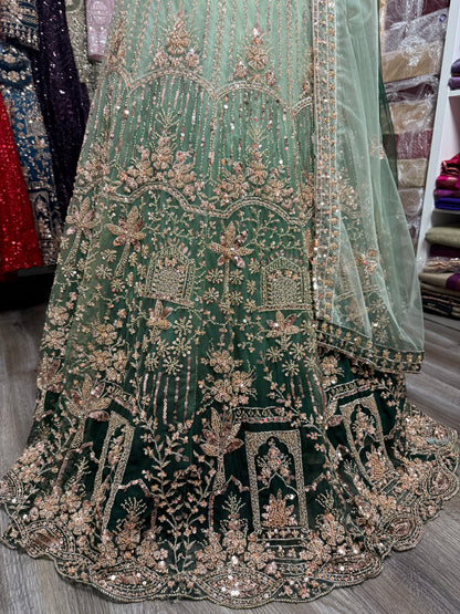 Trisha Fully Stitched Green
