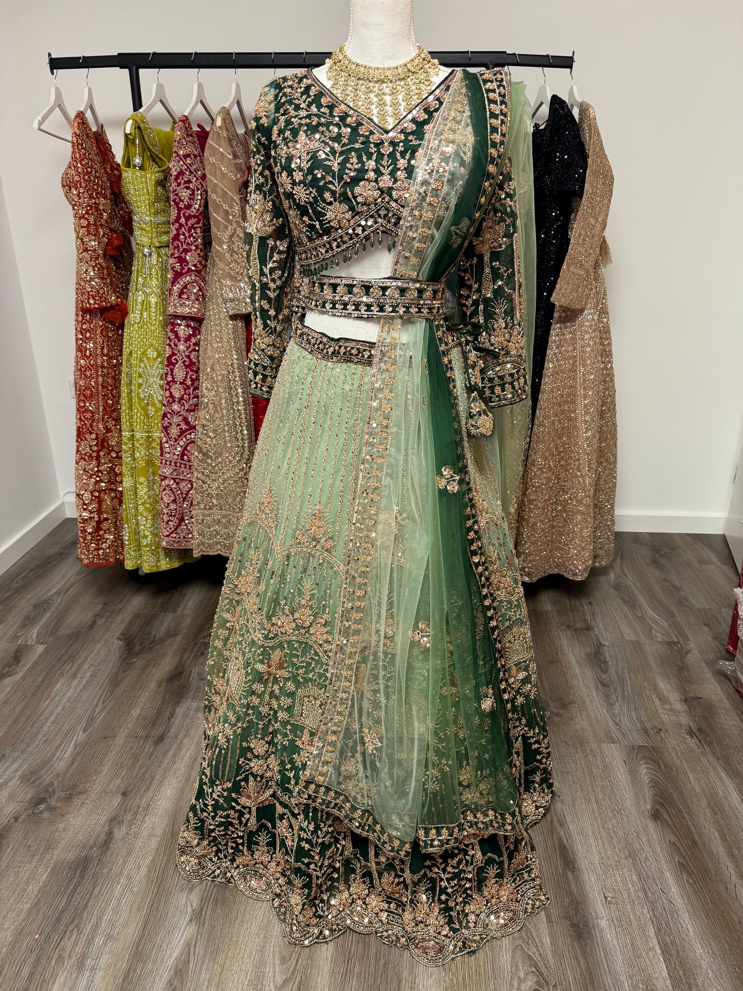 Trisha Fully Stitched Green