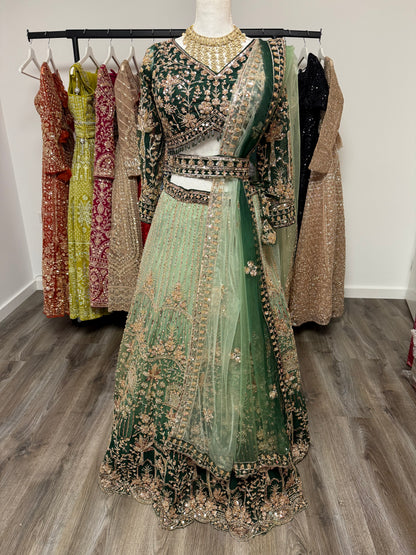 Trisha Fully Stitched Green