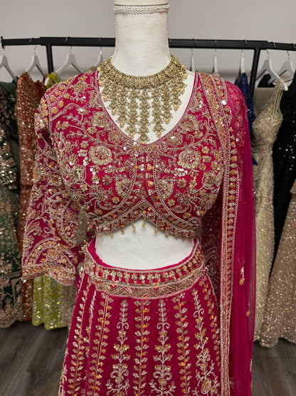 Kavya Fully Stitched Pink