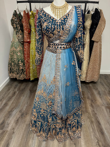 Trisha Fully Stitched Blue