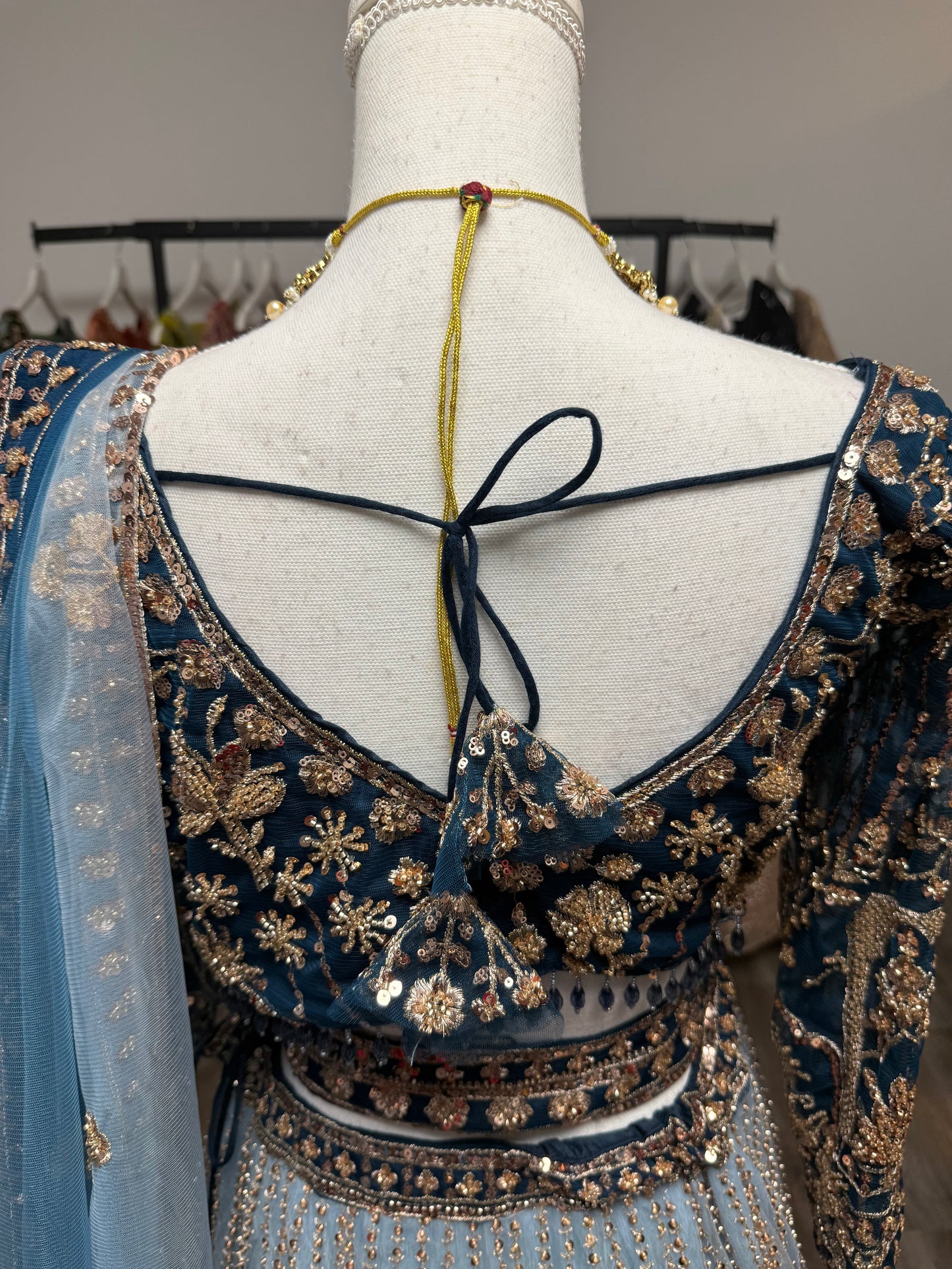 Trisha Fully Stitched Blue