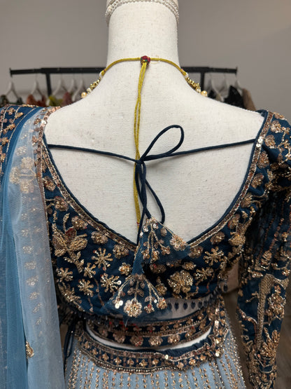 Trisha Fully Stitched Blue