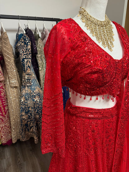 Ishani Fully Stitched Red