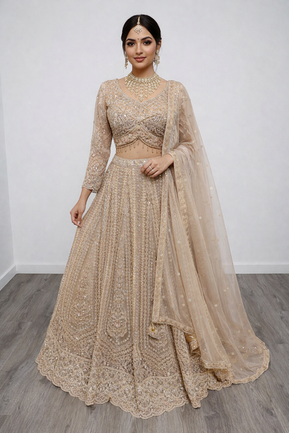 Avni Fully Stitched Beige