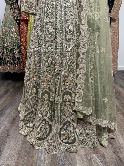 Meera Fully Stitched Green