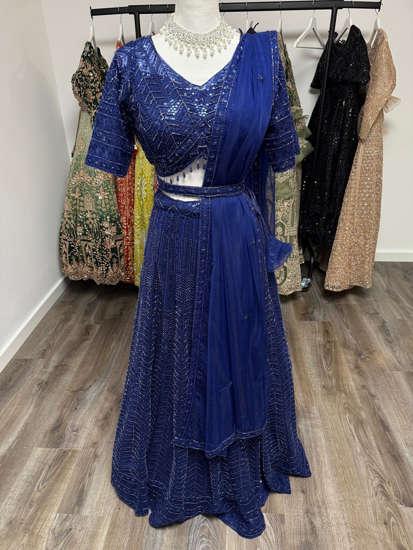 Navya Fully Stitched Blue
