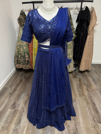 Navya Fully Stitched Blue