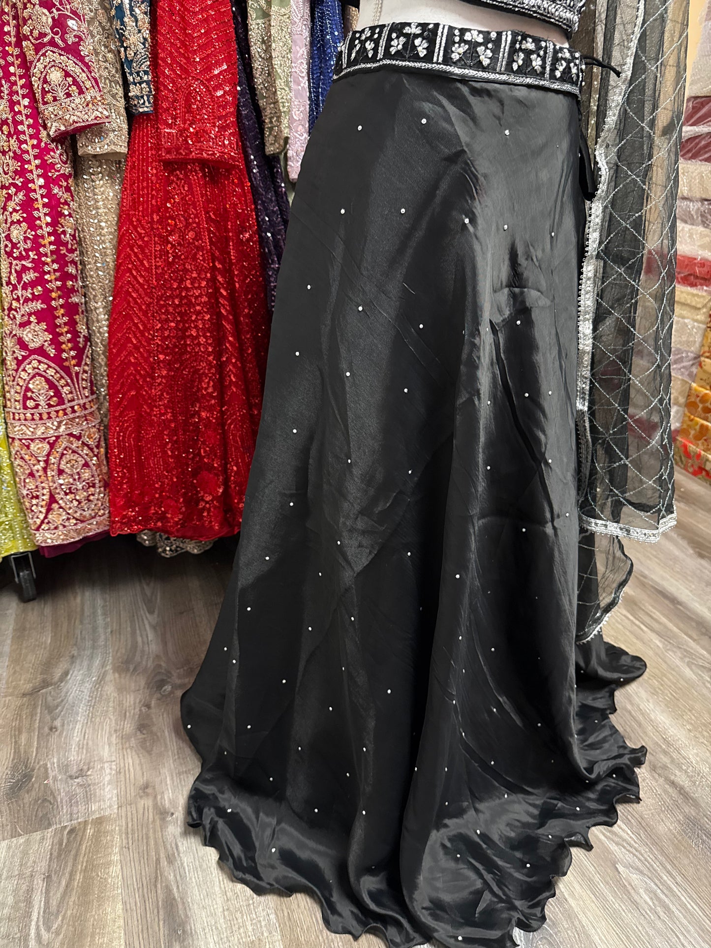 Sahira Fully Stitched Black