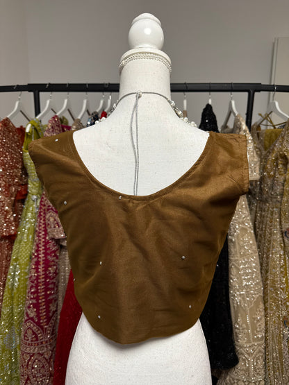 Zareena Fully Stitched Brown