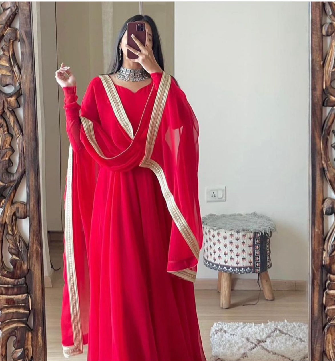 Red Salwar