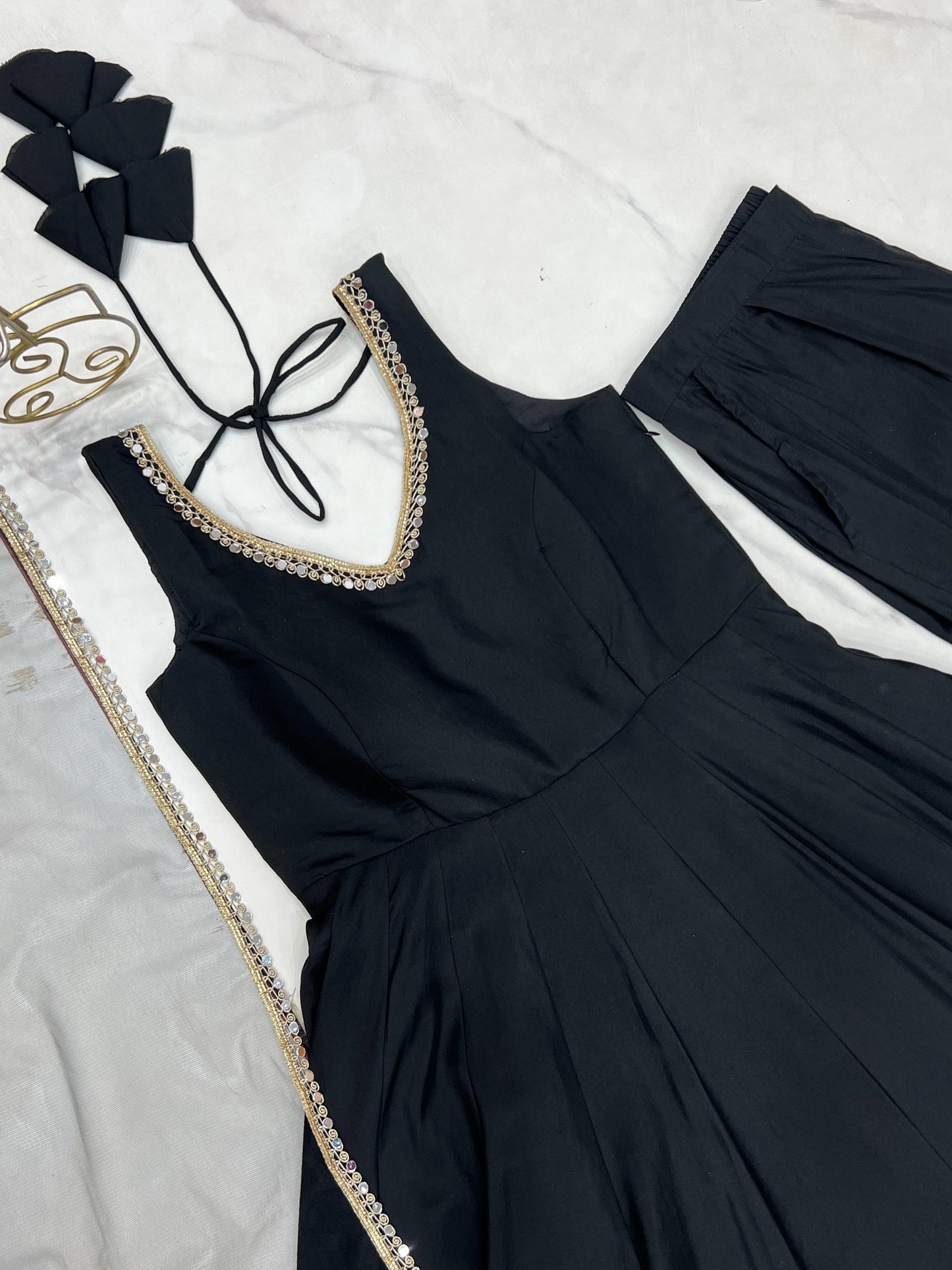 Inaya Anarkali Black