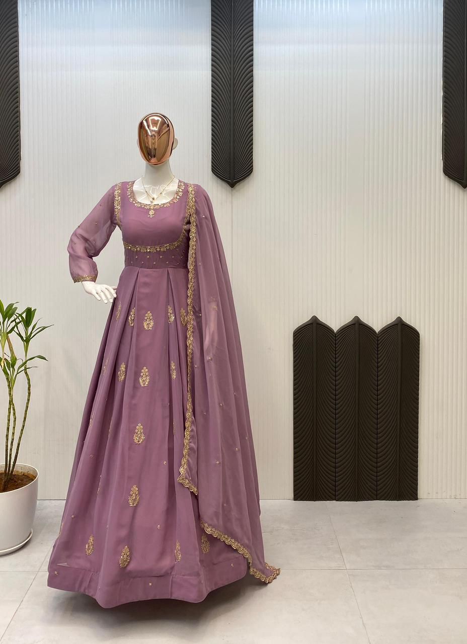 Regal Anarkali Lilac