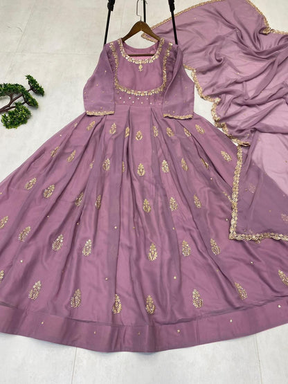 Regal Anarkali Lilac