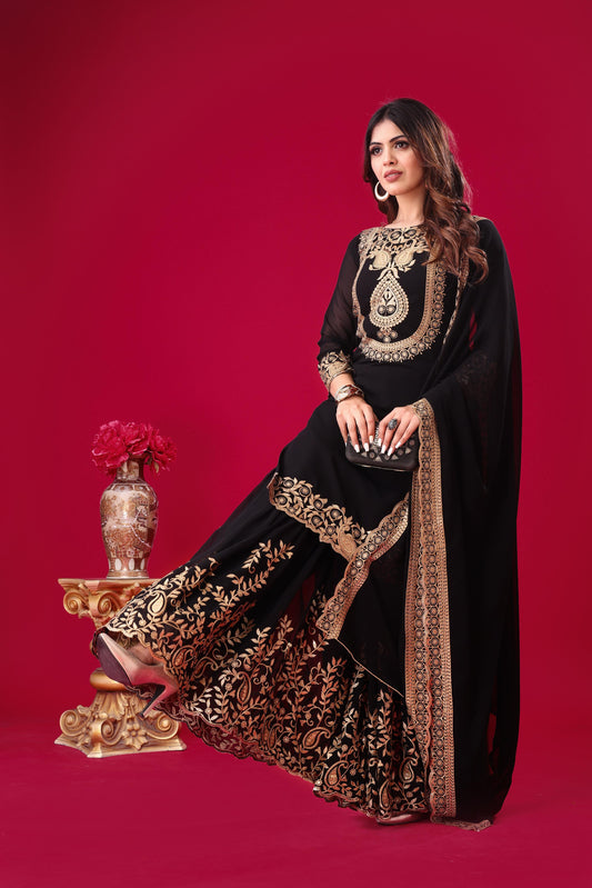 Sultana Sharara Black