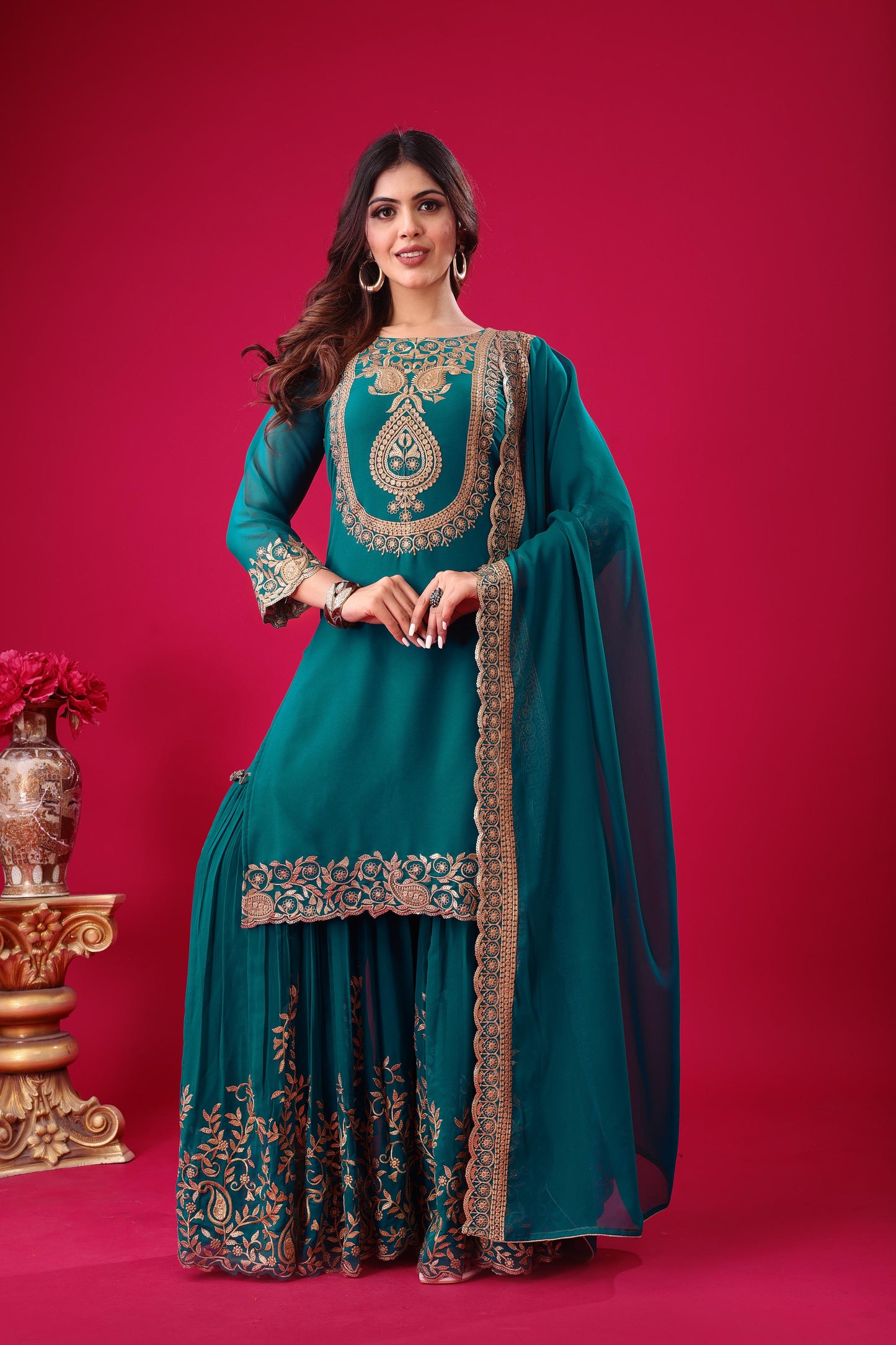Sultana Sharara Blue