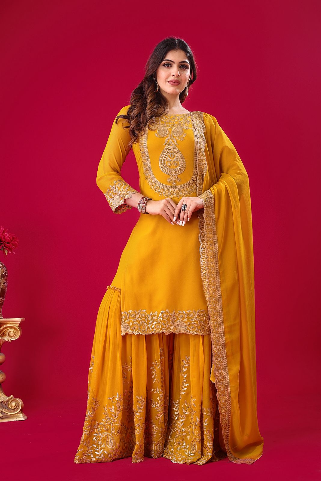 Sultana Sharara Yellow