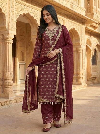 Shahi Sharara Purple