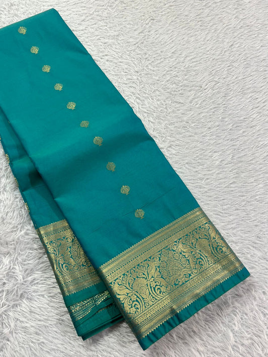 Blue Semi Kanchipuram 09