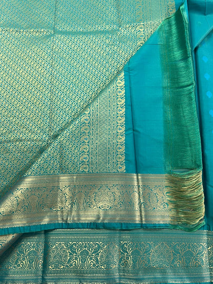 Blue Semi Kanchipuram 09