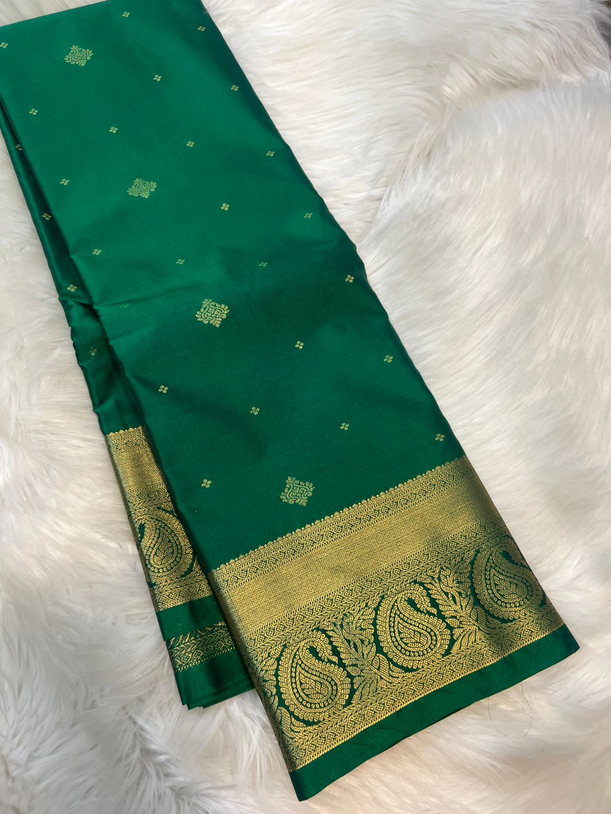 Green Semi Kanchipuram 11