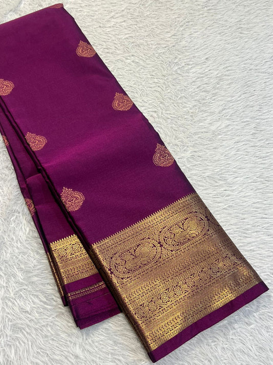 Purple Semi Kanchipuram 07