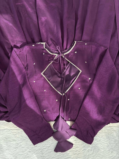 Malika Anarkali Purple