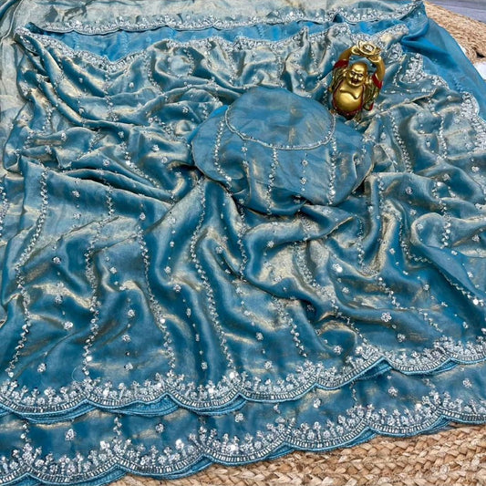 Vennila Party Saree Blue