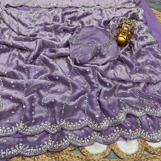 Vennila Party Saree Lila