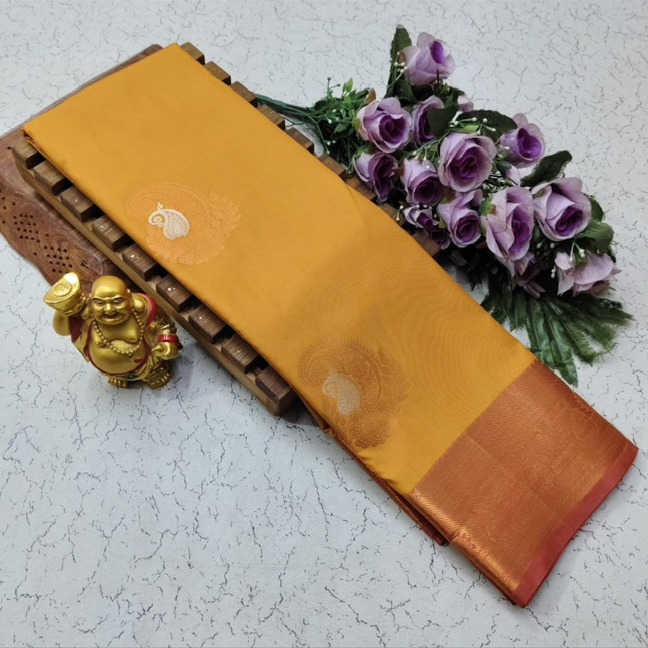 Silk Saree Orange 38