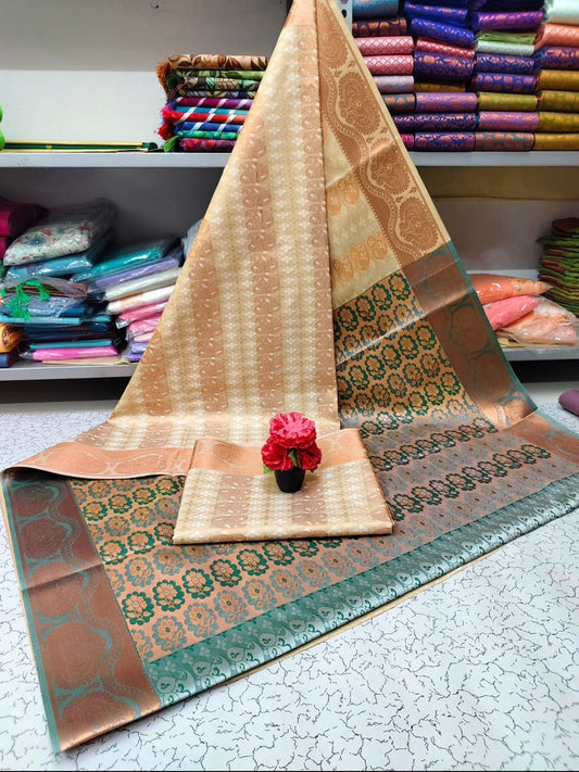Silk Saree Cream 44