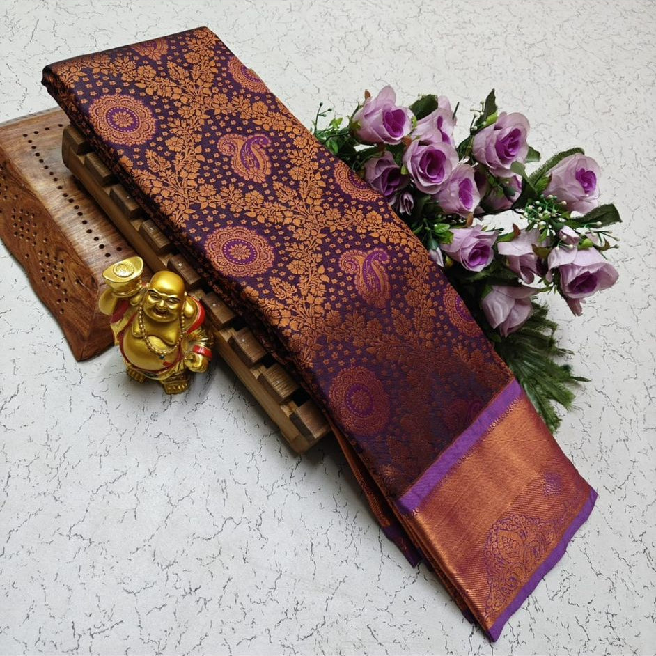 Silk Saree Purple 40
